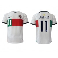 Camiseta Portugal Joao Felix #11 Segunda Equipación Replica Mundial 2022 mangas cortas